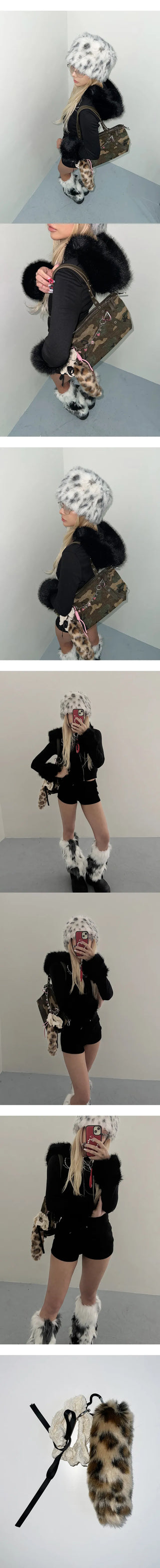 Leo Tail Gyaru Keyring Perky Ring