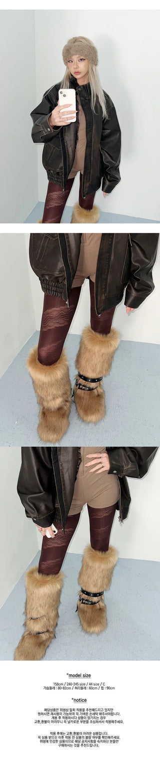 Brown antique stockings, 2 types