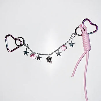 Pink Candy Carabiner Keychain Strap