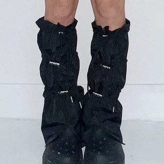 Denier shirring leg warmers in