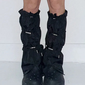 Denier shirring leg warmers in