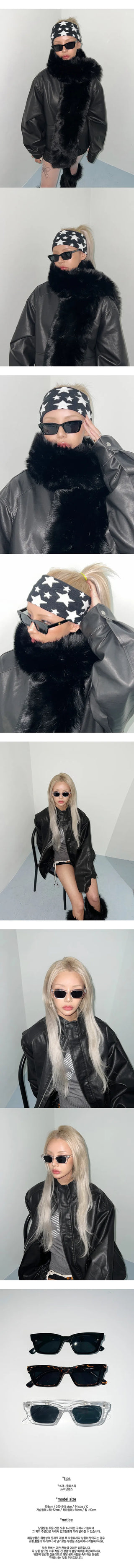 Flat square sunglasses color glasses