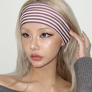 Simple striped hairband  hair turban headband striped