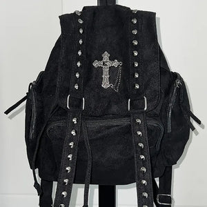Cross Suede Backpack