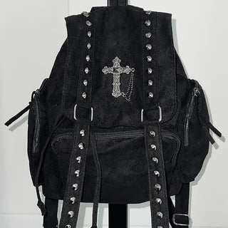 Cross Suede Backpack