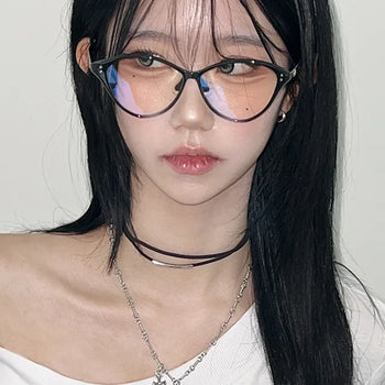 Double Line Simple Choker Necklace