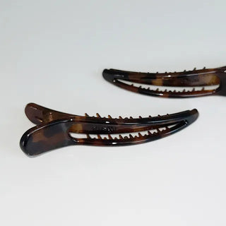 Wide leopard hair clip