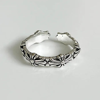 Modern mini cross open ring