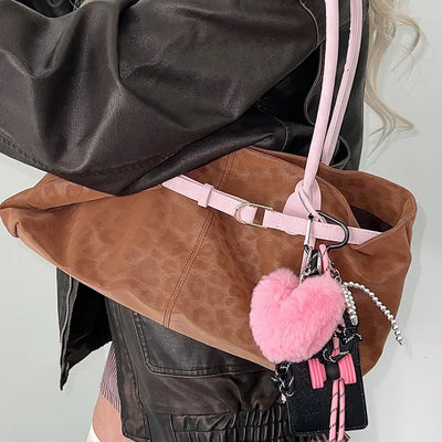 Pink Bump Keychain Y2K Bag Decoration Keychain Set