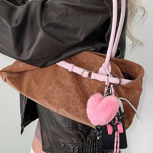 Pink Bump Keychain Y2K Bag Decoration Keychain Set