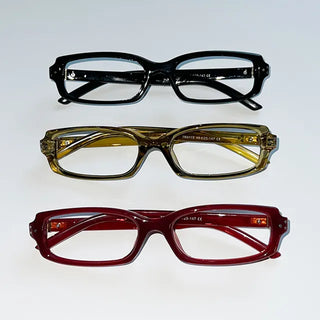 Gemma Square Horn-rimmed Glasses  Poetcore Gyaru Geek Chic