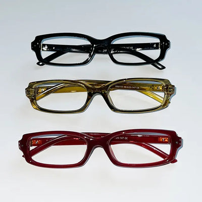 Gemma Square Horn-rimmed Glasses  Poetcore Gyaru Geek Chic