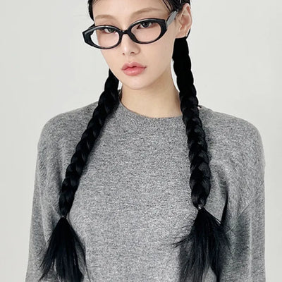 Basic double-braid wig