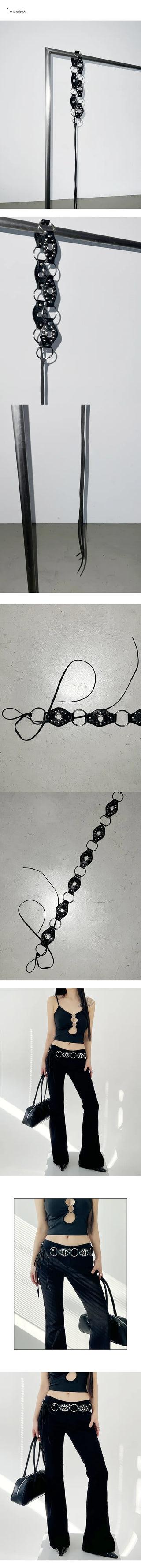 Black Dated Ring Belt