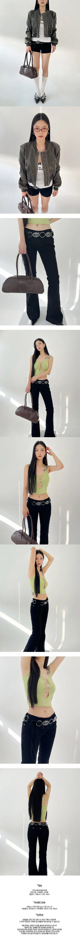 Black Dated Ring Belt