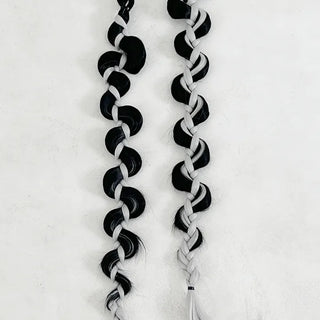 Silver Gray Long Braided Wig