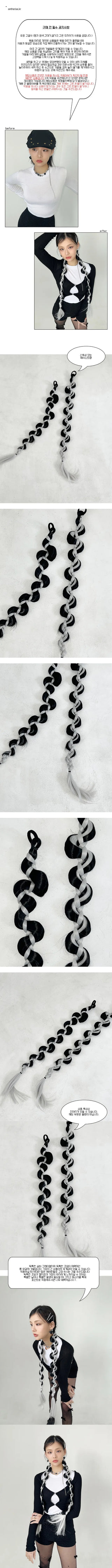 Silver Gray Long Braided Wig