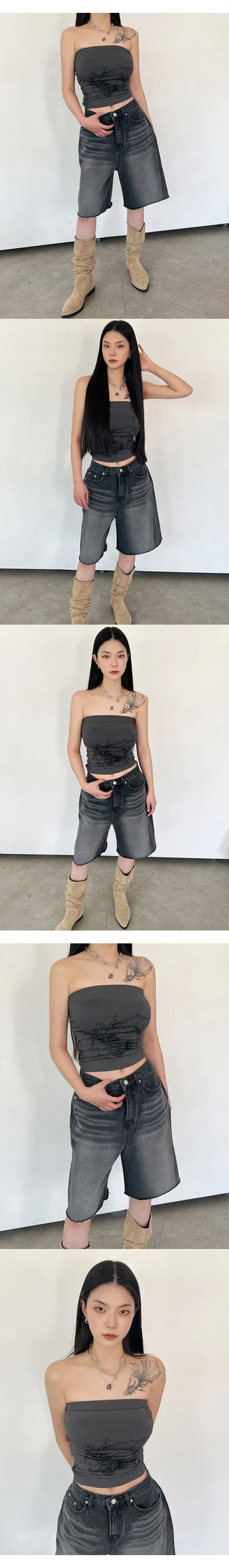 Drop shirring tube top