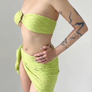 Apple green bikini set
