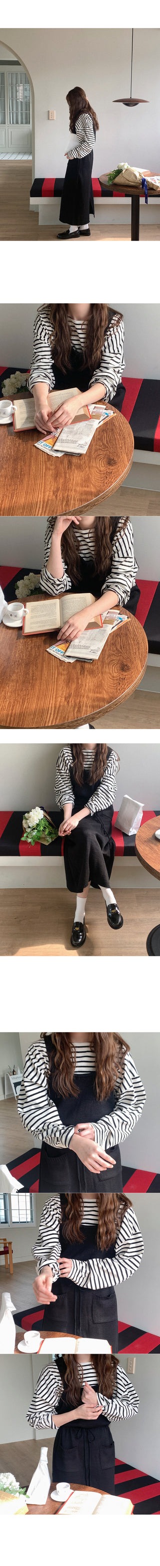 Knit long camisole dress