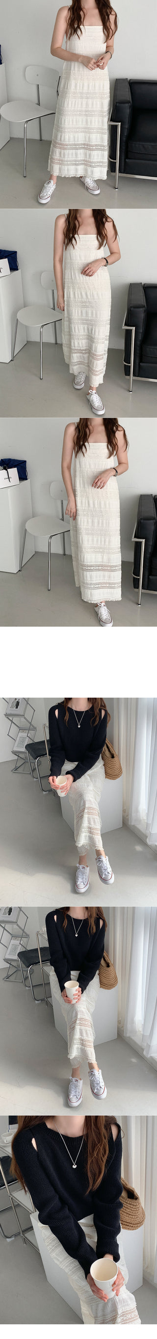 Lace long dress