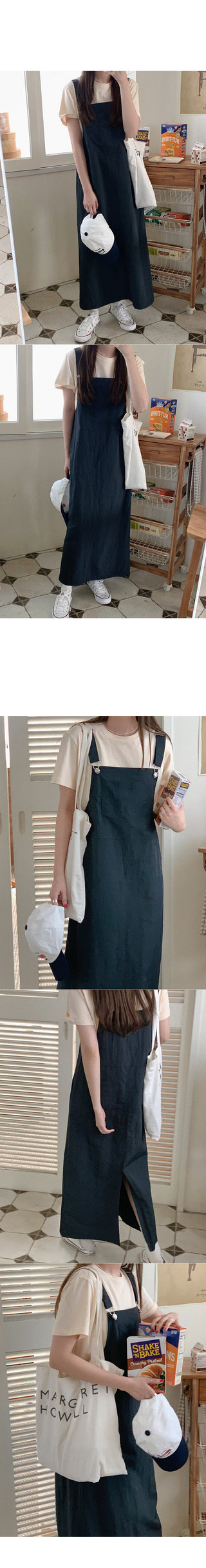 Overalls Long Camisole Dress