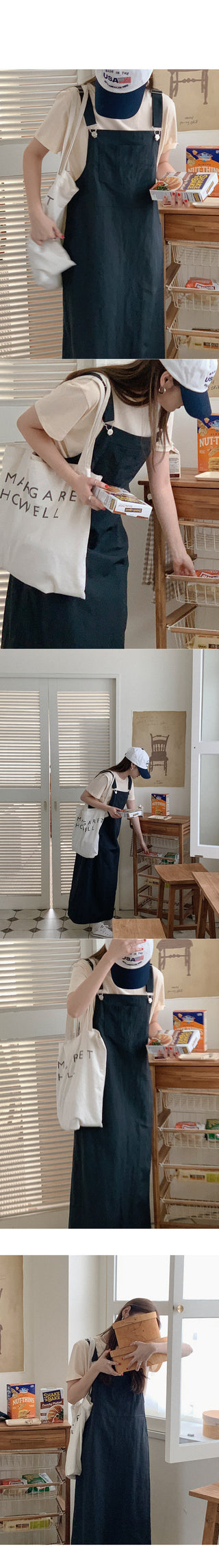 Overalls Long Camisole Dress