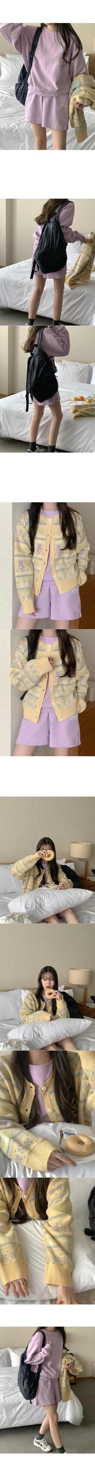 [Set] Cotton sweatpants + half-waist pants