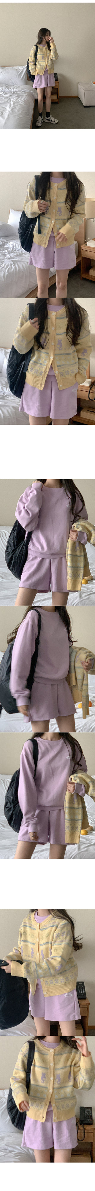 [Set] Cotton sweatpants + half-waist pants