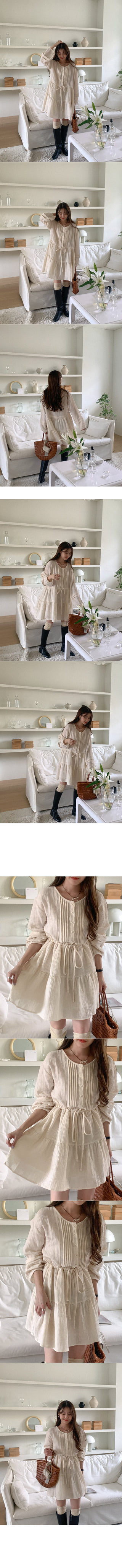 Cotton tunic with pleats