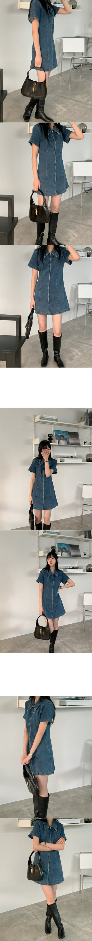 Vintage denim tunic