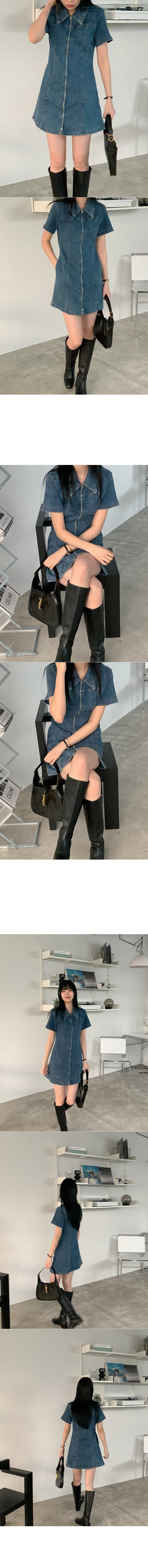 Vintage denim tunic