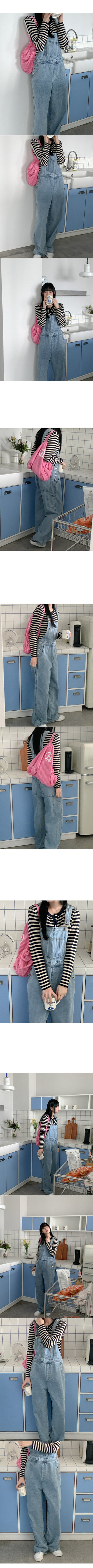 Denim Wash Overroll Pants