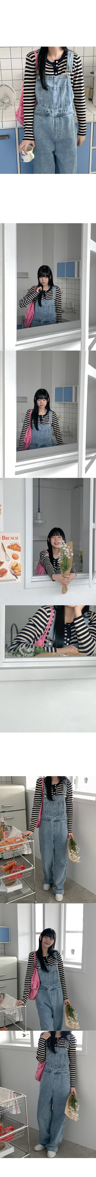 Denim Wash Overroll Pants