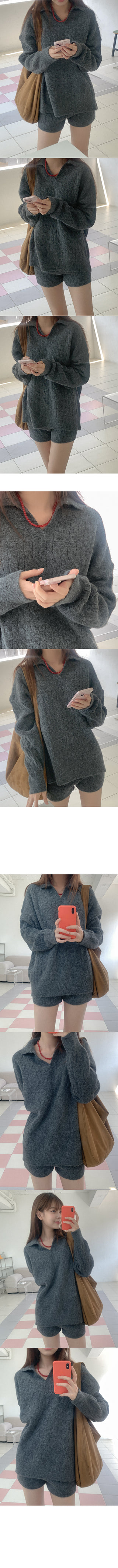 Twist knit & 2-piece set