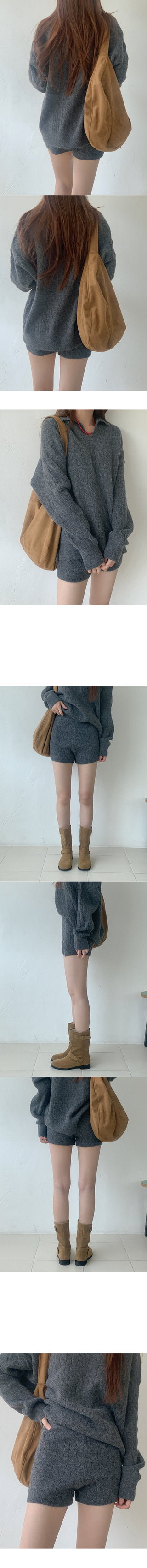 Twist knit & 2-piece set