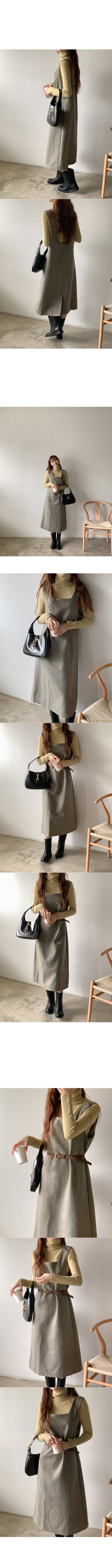 [SET] Wool Turtleneck Knit & Dress Set