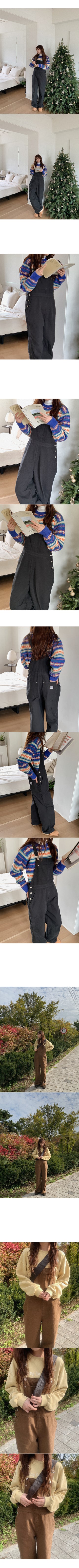 Cotton fleece-lined overalls