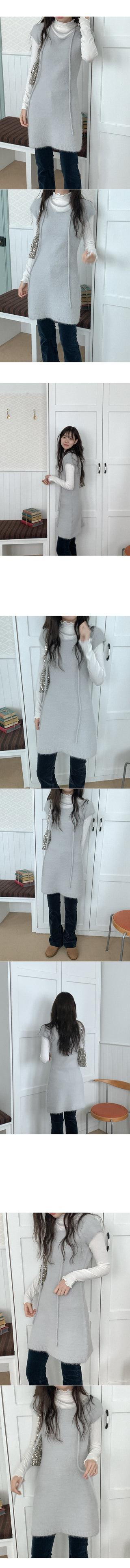 Wool knit tunic