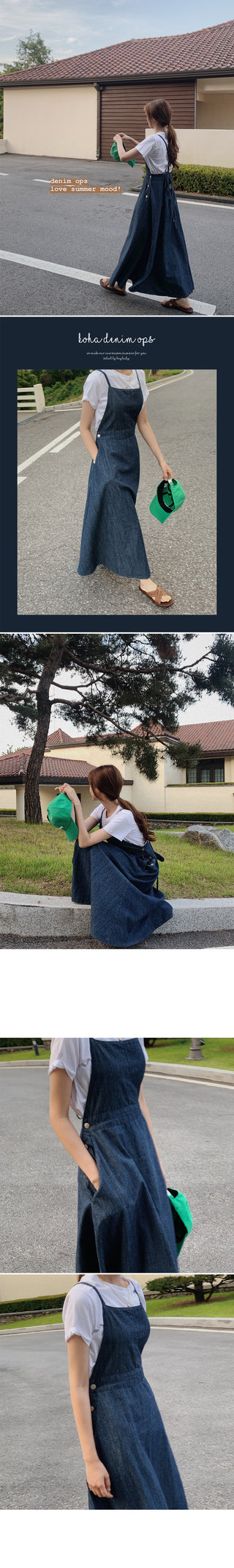 Denim sleeveless dress