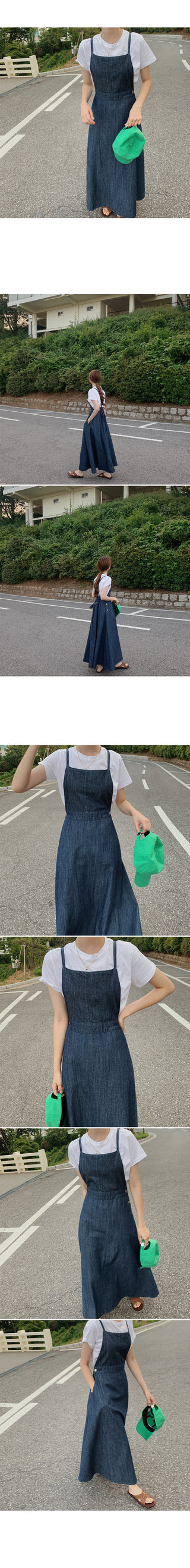Denim sleeveless dress