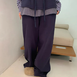 Check Skirt Wide Training Pants