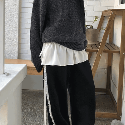 Layered Shirred Wrap Mini Skirt