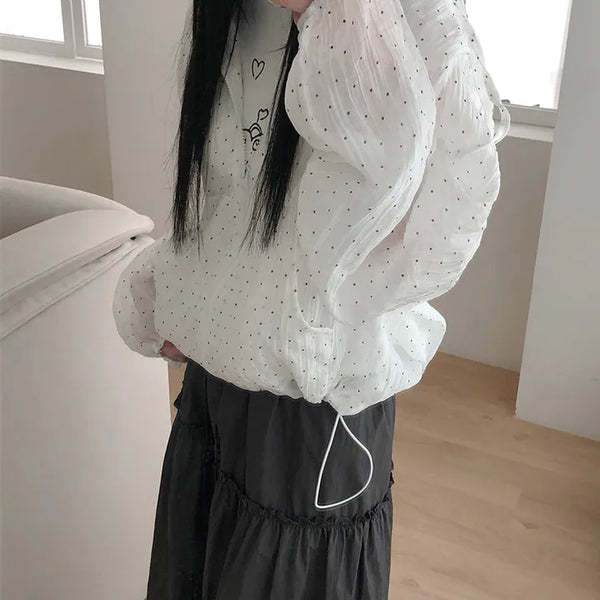 Dot Frill Summer Windbreaker