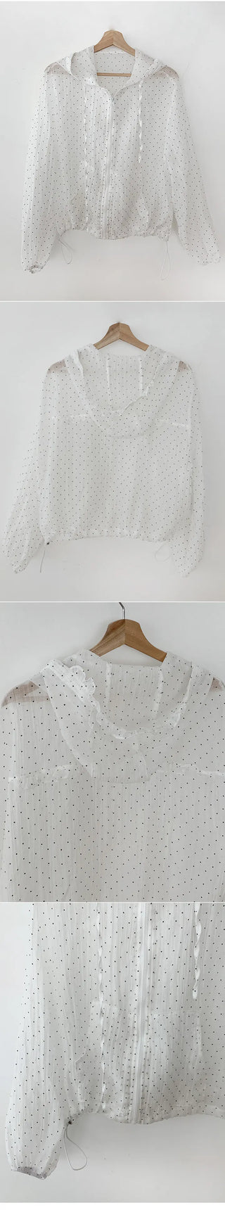 Dot Frill Summer Windbreaker