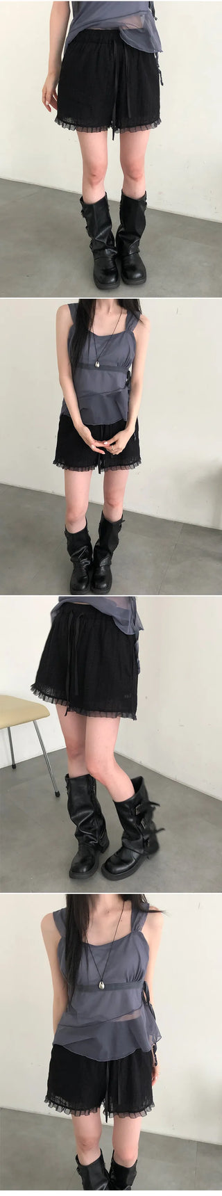 Trendy button loose middle boots
