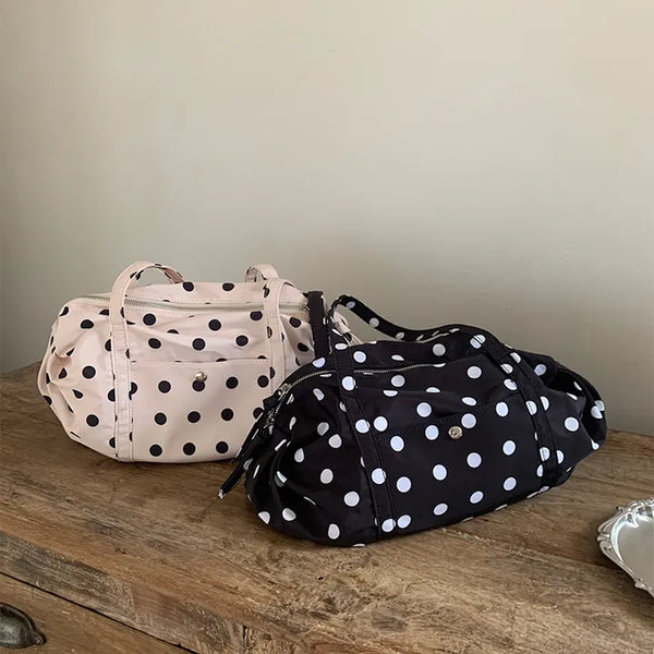 Dot Nylon Shoulder Bag