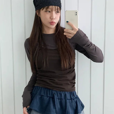 Layered see through tee
