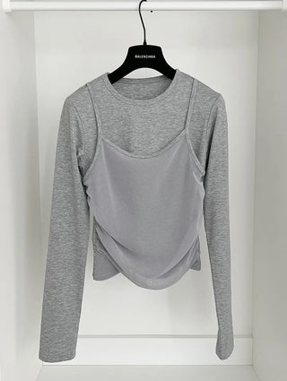 Layered see through tee