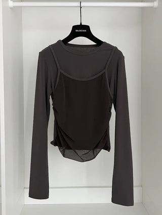 Layered see through tee
